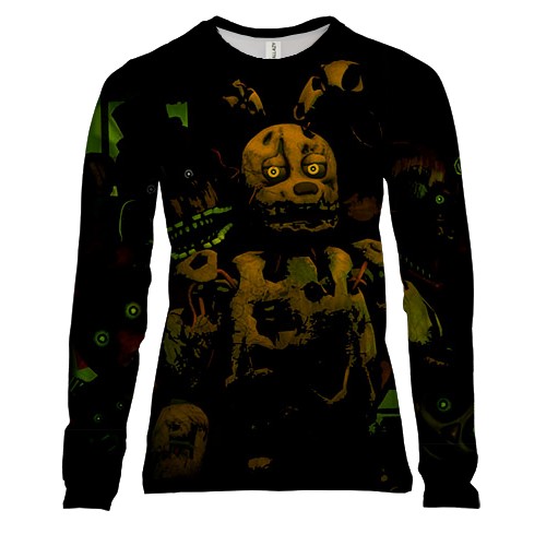 Женский 3D лонгслив FNAF - Springtrap