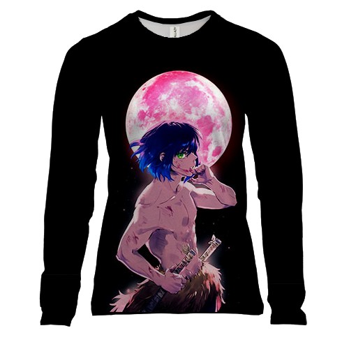 Жіночий 3D лонгслів Inosuke - Demon Slayer