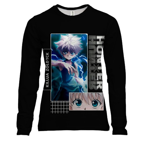 Жіночий 3D лонгслів Killua - Hunter x Hunter