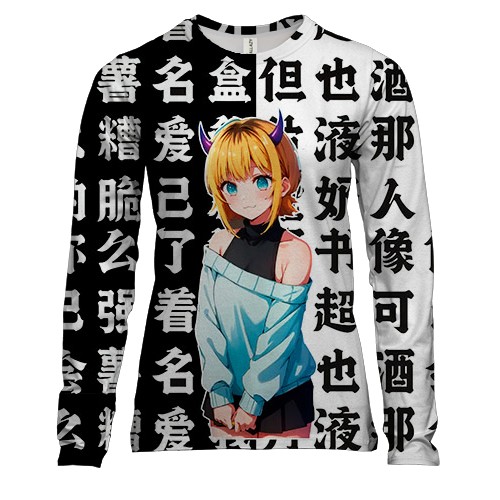 Женский 3D лонгслив Мем-чо - Звёздное дитя