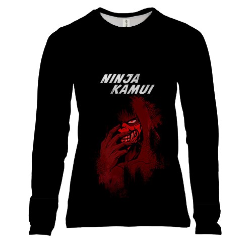 Женский 3D лонгслив Ninja Kamui - Face