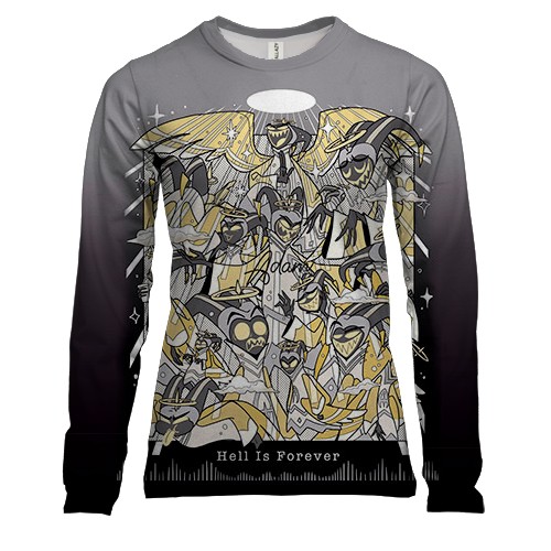 Женский 3D лонгслив Отель Хазбин - Адам