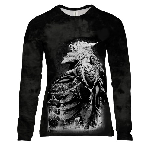 Женский 3D лонгслив Kaiju №8