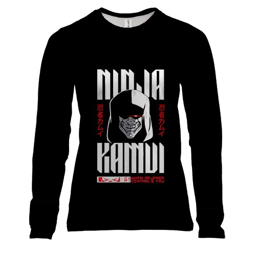 Женский 3D лонгслив Ninja Kamui - Revenge
