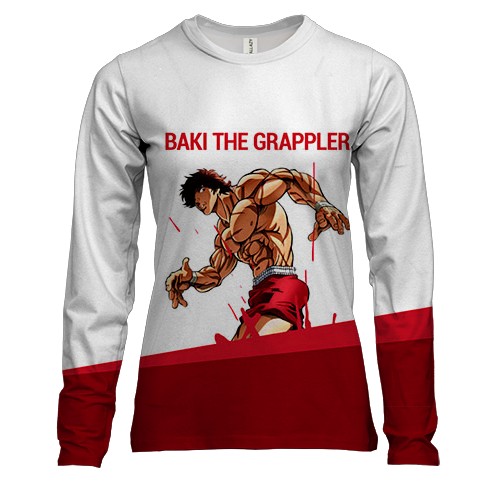 Жіночий 3D лонгслів Baki the Grappler