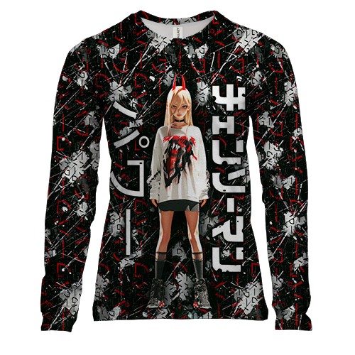 Жіночий 3D лонгслів Power - Chainsawman