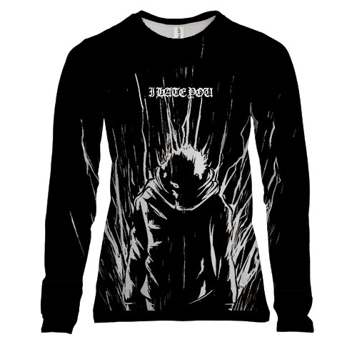 Жіночий 3D лонгслів Itadori Yuji - Rage (Jujutsu Kaisen)
