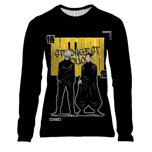 Жіночий 3D лонгслів Satoru & Suguru - Jujutsu Kaisen