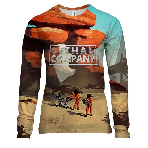 Женский 3D лонгслив Lethal Company, the game
