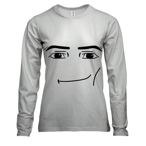 Женский 3D лонгслив Roblox - Gigachad face