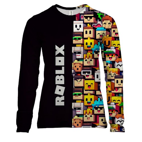 Женский 3D лонгслив Roblox lego