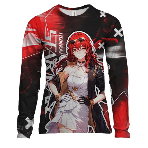 Женский 3D лонгслив Himeko - Honkai: Star Rail