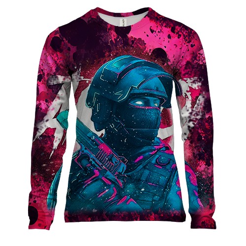 Женский 3D лонгслив STANDOFF 2 (Pink)