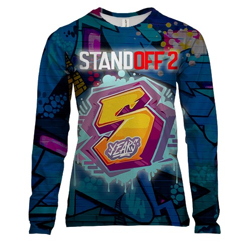 Женский 3D лонгслив STANDOFF 2 (Граффити)