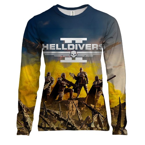 Женский 3D лонгслив Helldivers II