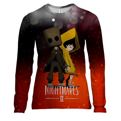 Женский 3D лонгслив Моно и Шестая - Little Nightmares II