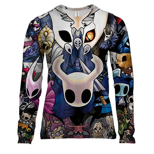 Жіночий 3D лонгслів Персонажі гри - Hollow Knight