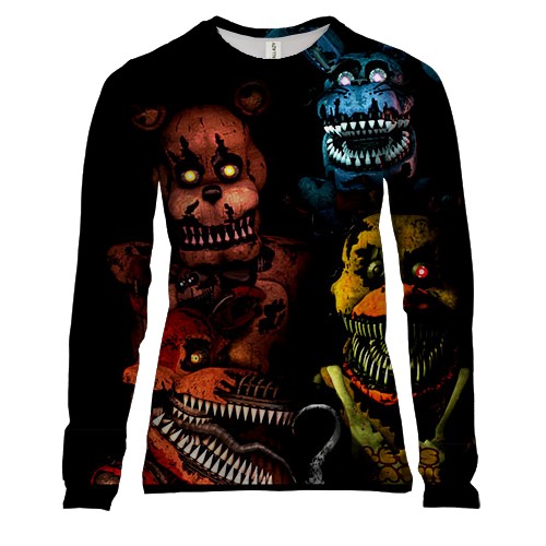 Жіночий 3D лонгслів Five Nights at Freddy