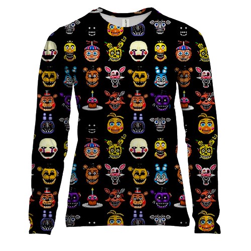 Женский 3D лонгслив Five Nights at Freddy