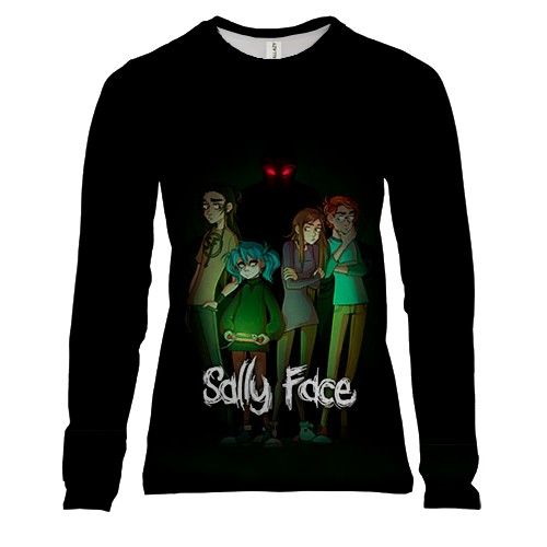 Жіночий 3D лонгслів Персонажі гри - SALLY FACE