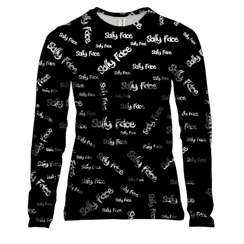 Жіночий 3D лонгслів SALLY FACE паттерн