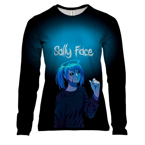 Женский 3D лонгслив Взрослый Салли - SALLY FACE