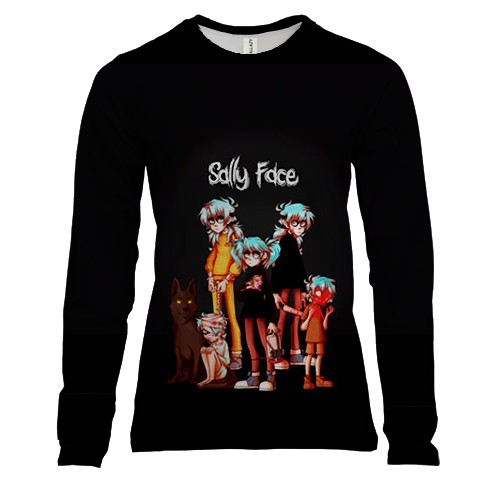 Жіночий 3D лонгслів Саллі в різному віці - SALLY FACE