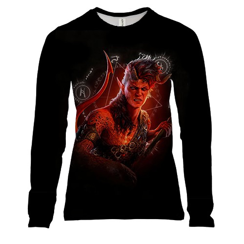 Жіночий 3D лонгслів Карлах - Baldur