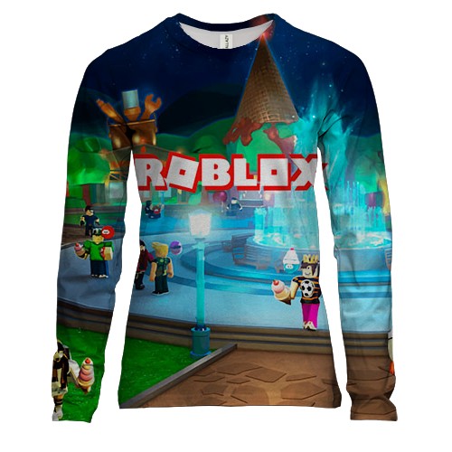 Женский 3D лонгслив Roblox (1)