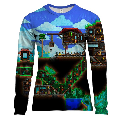 Женский 3D лонгслив Terraria