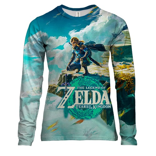 Женский 3D лонгслив The Legend of Zelda - Tears of the Kingdom