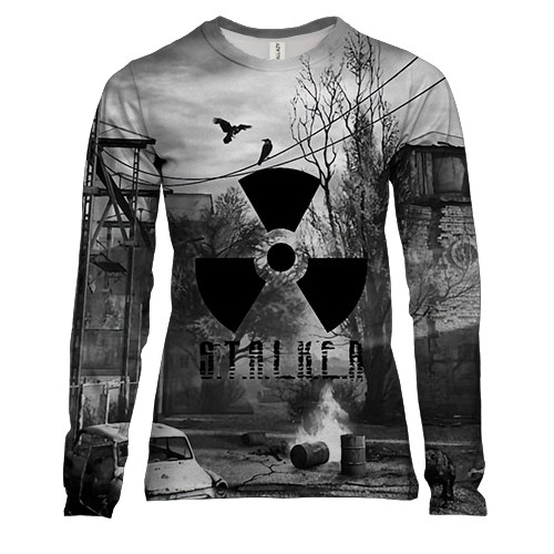 Женский 3D лонгслив STALKER - Чернобыль