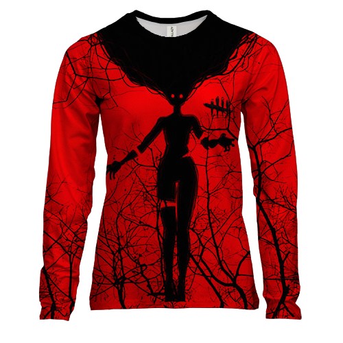Женский 3D лонгслив Dead by Daylight, ghost
