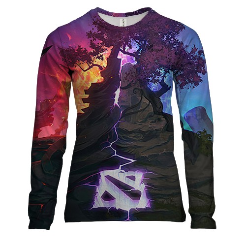 Женский 3D лонгслив Dota 2 - Clash of the Ancients