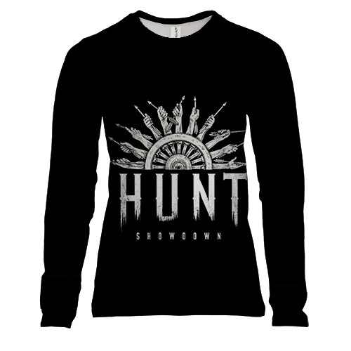 Женский 3D лонгслив HUNT Showdown - Колесо охоты