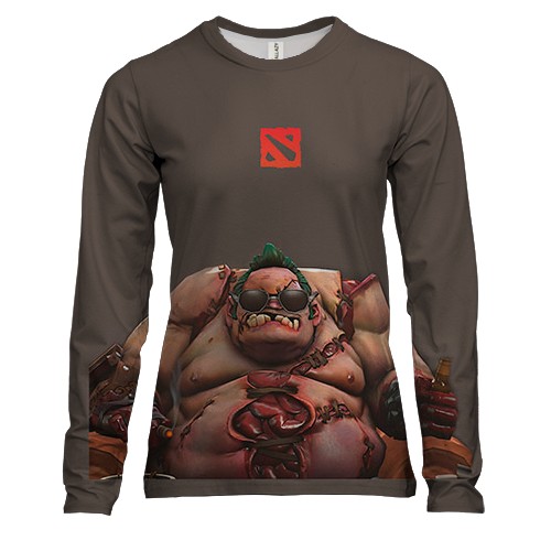 Женский 3D лонгслив Pudge - Dota2