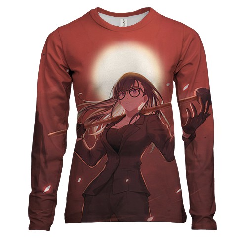 Женский 3D лонгслив Хидзуру Минаката - Summertime Render