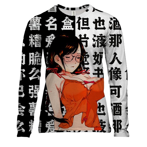 Женский 3D лонгслив Цубаса Ханэкава - Monogatari series