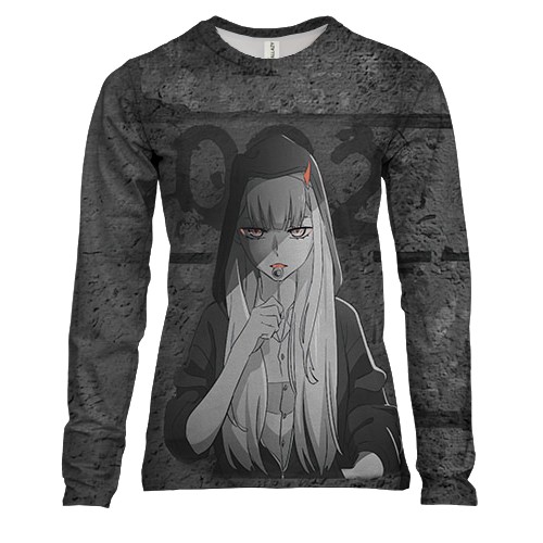 Жіночий 3D лонгслів Zero Two, Меланхолія