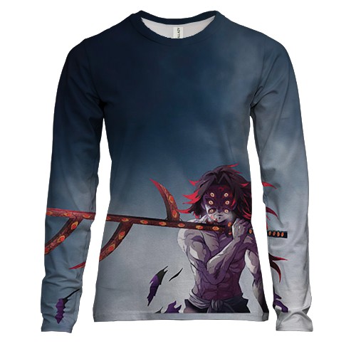 Женский 3D лонгслив Кокушибо - Клинок рассекающий демонов