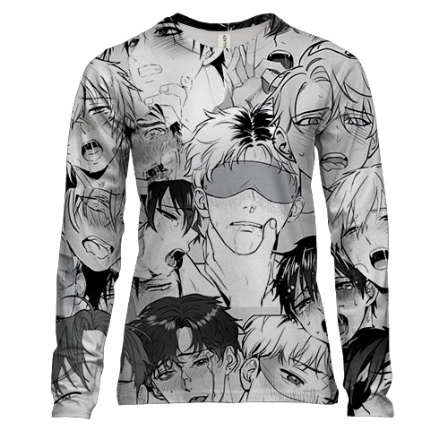 Жіночий 3D лонгслів Ahegao (man)