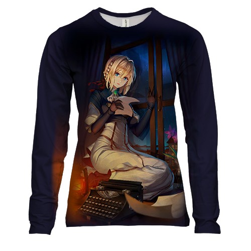 Жіночий 3D лонгслів Violet Evergarden