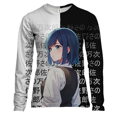 Женский 3D лонгслив Аканэ Курокава - Звёздное дитя