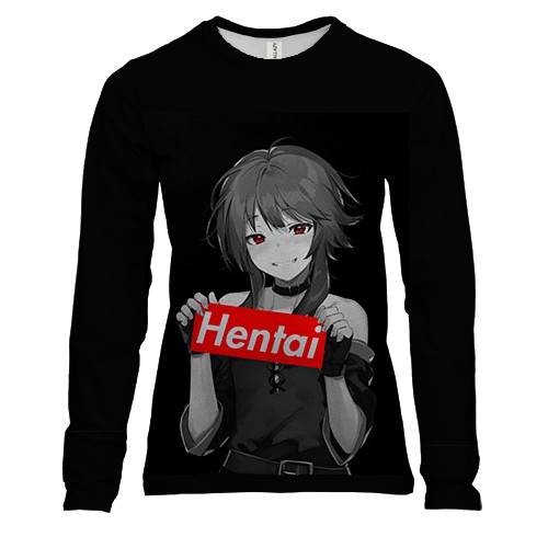 Жіночий 3D лонгслів Megumin (Hentai)