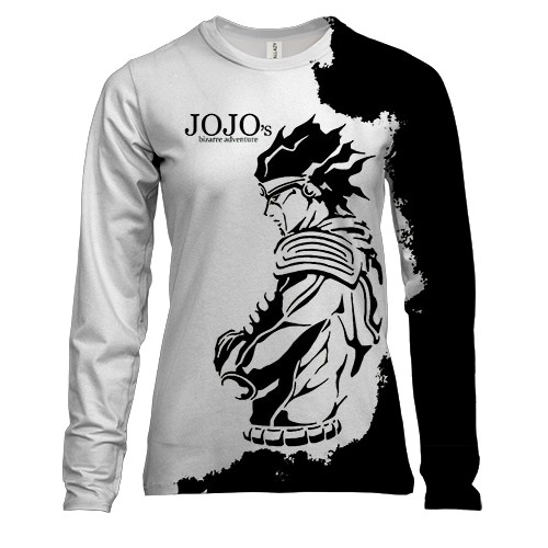 Жіночий 3D лонгслів Black & White - JJBA