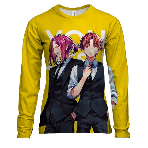 Женский 3D лонгслив Какэру и Киётака - Класс превосходства