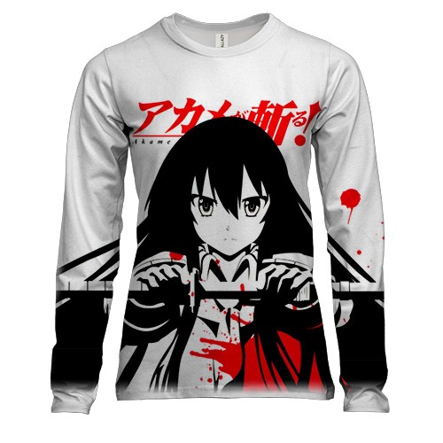 Женский 3D лонгслив Акаме с мечом - Убийца Акаме