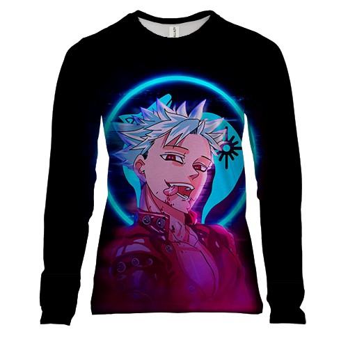 Женский 3D лонгслив Бан - Семь смертных грехов