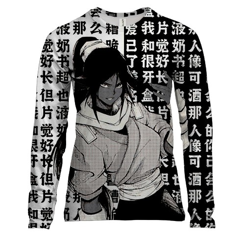 Женский 3D лонгслив Йоруичи Шихоин - Bleach