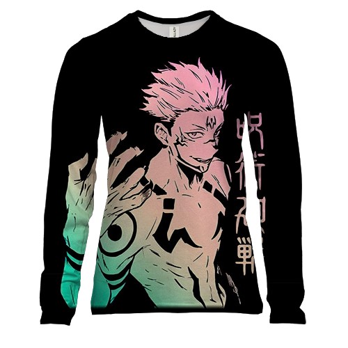 Жіночий 3D лонгслів Сукуна - Магічна битва